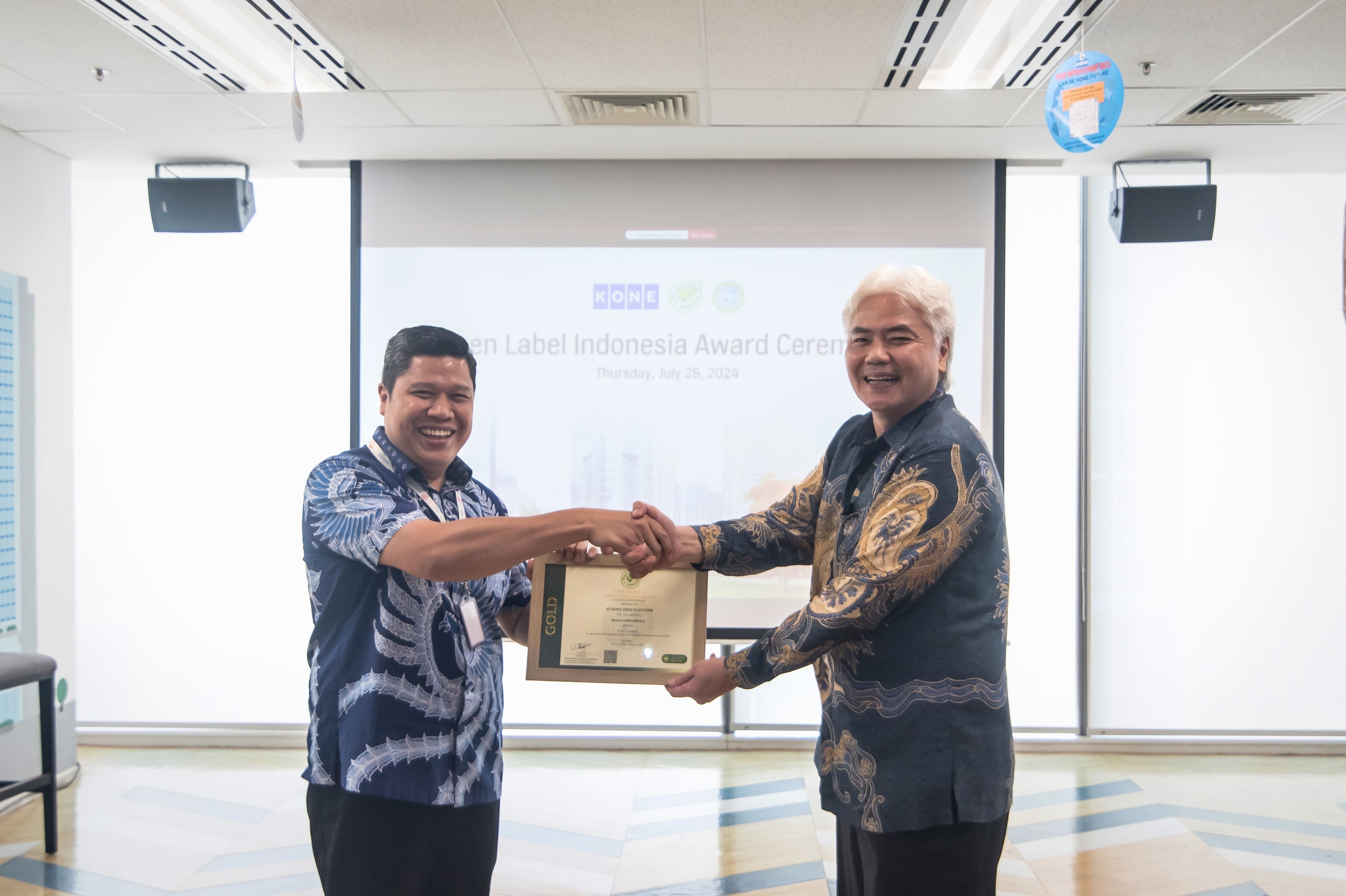 KONE Receives Green Label Certification – Gold from GPCI 